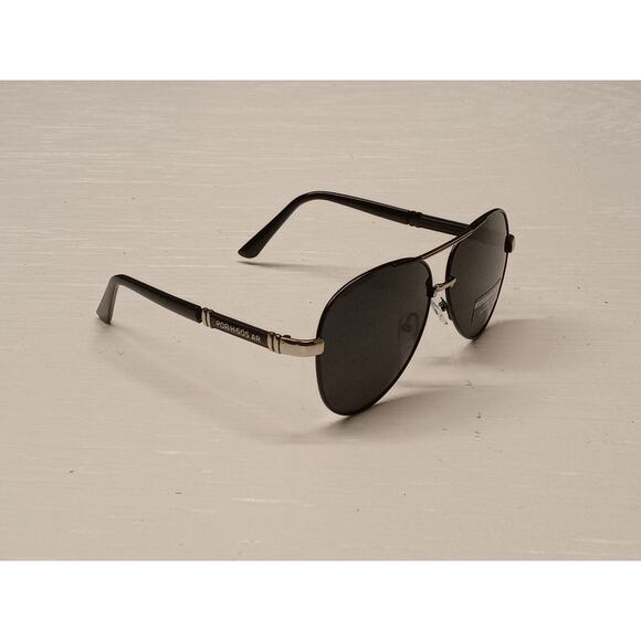 Unbranded Black Frame & Lense Aviator Sunglasses Never Used Adult HD Polarized - Picture 2 of 4